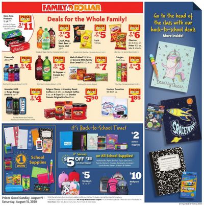 Family Dollar Weekly Ad August 9 to August 15