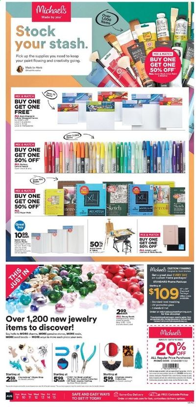 Michaels Weekly Ad August 9 to August 15