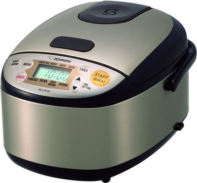 Zojirushi NS-LHC05XT Micom Rice Cooker & Warmer, Stainless Dark Brown On Sale for $ 169.97 (Save $ 25.02) at Amazon Canada