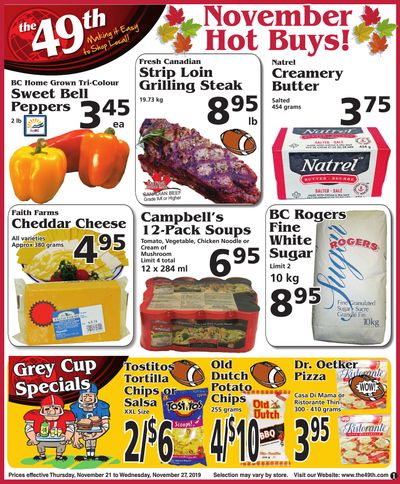The 49th Parallel Grocery Flyer November 21 to 27