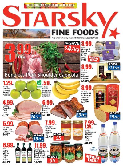 Starsky Foods (Mississauga) Flyer November 21 to December 4