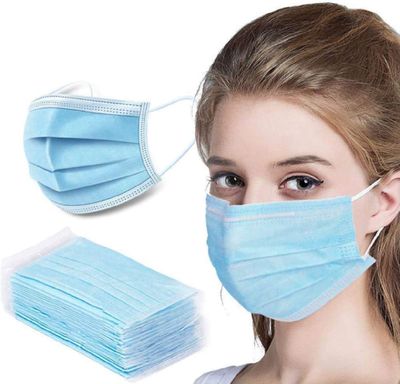 Ships from Canada - 100 Pack Disposable Face Safety, 3-Ply Ear Loop -Ships from Canada On Sale for $26.00 (Save $15.09) at Amazon Canada