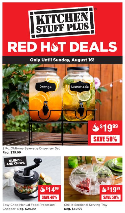 Kitchen Stuff Plus Red Hot Deals Flyer August 10 to 16