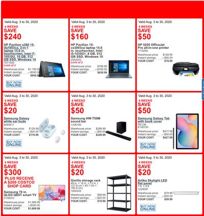 Costco Canada More Savings Weekly Coupons/Flyers For Canada until August 30