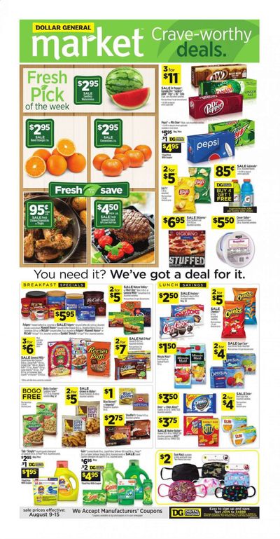 Dollar General (GA, KY, LA, TN) Weekly Ad August 9 to August 15