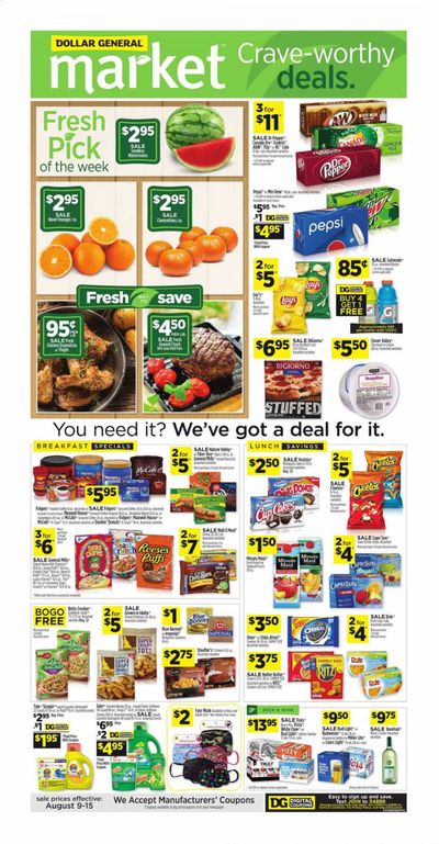 Dollar General (VA) Weekly Ad August 9 to August 15