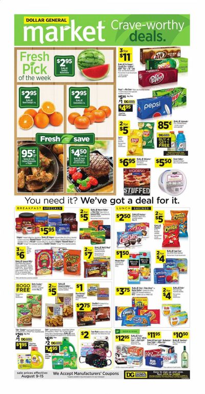Dollar General (SC) Weekly Ad August 9 to August 15
