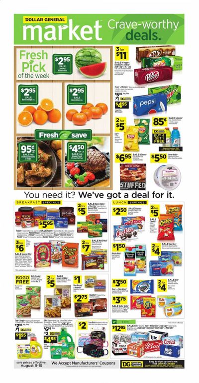 Dollar General (MS) Weekly Ad August 9 to August 15