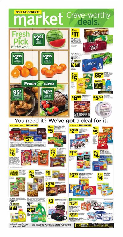 Dollar General (OK) Weekly Ad August 9 to August 15