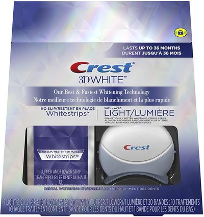  Click to open expanded view Crest 3D White Whitestrips with Light Kit On Sale for $ 55.98 (Save $ 64.01) at Amazon Canada