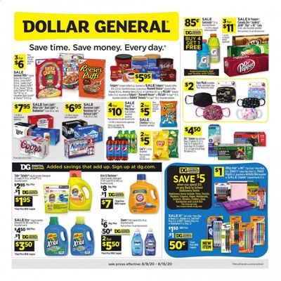 Dollar General (TX) Weekly Ad August 9 to August 15