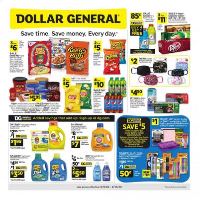 Dollar General (AR, IL, KS, MI, OH, OK, PA, VA, WV) Weekly Ad August 9 to August 15