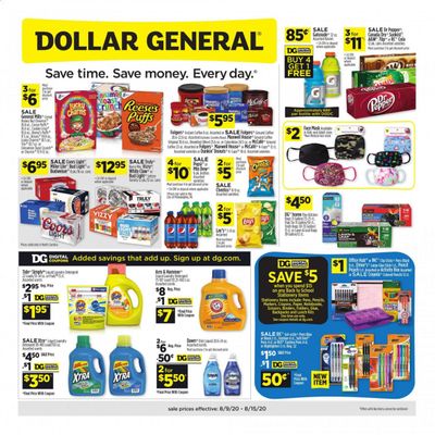 Dollar General (NC) Weekly Ad August 9 to August 15 Dollar General (NC) Weekly Ad August 9 to August 15