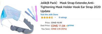 Amazon Canada Deals: Save 35% on Mask Strap Extender + 54% on Trampoline Sprinkler + More Offers