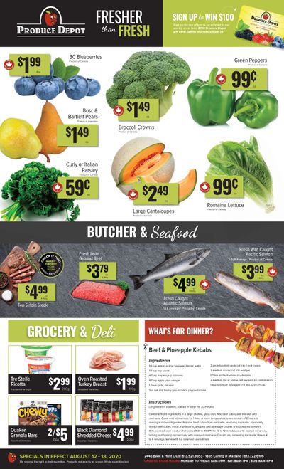 Produce Depot Flyer August 12 to 18