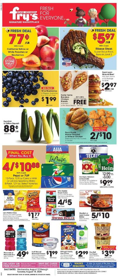 Fry’s (AZ) Weekly Ad August 12 to August 18