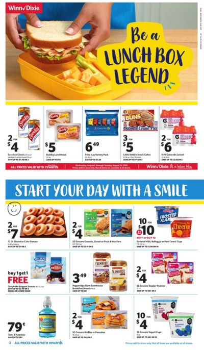 Winn Dixie Weekly Ad August 5 to August 18