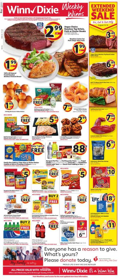 Winn Dixie (AL) Weekly Ad August 12 to August 18