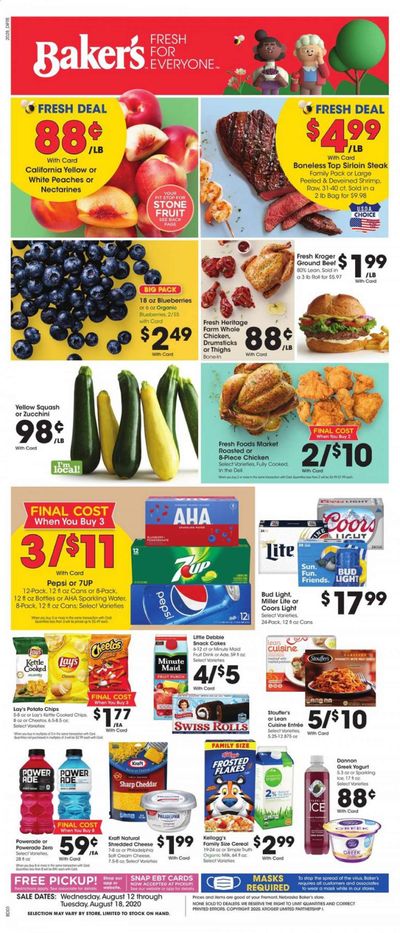 Baker's Weekly Ad August 12 to August 18