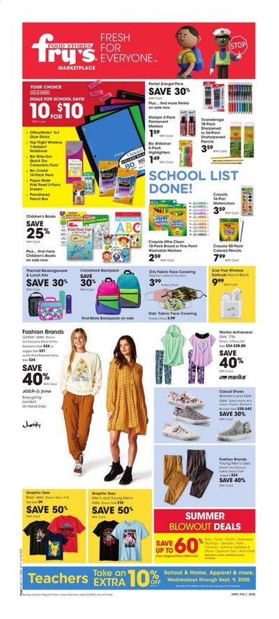 Fry’s (AZ) Weekly Ad August 12 to August 18