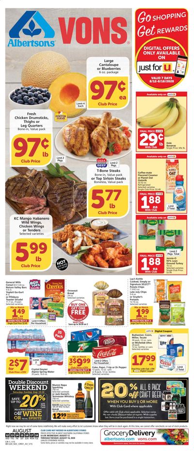 Vons Weekly Ad August 12 to August 18