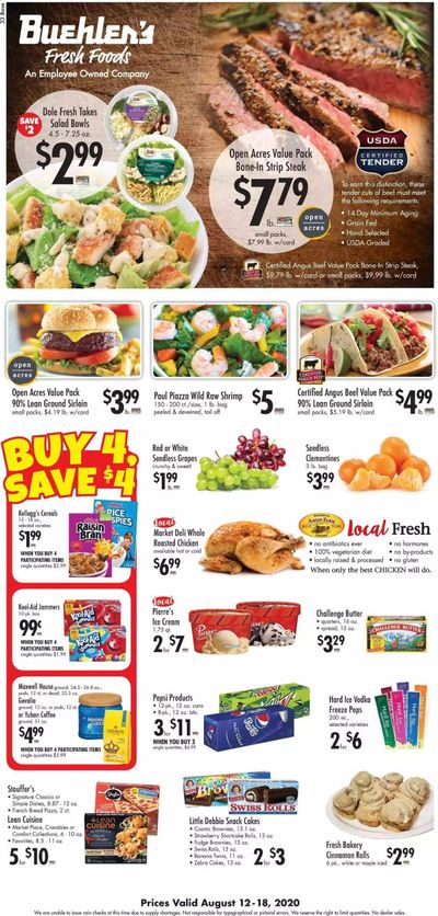 Buehler's Weekly Ad August 12 to August 18