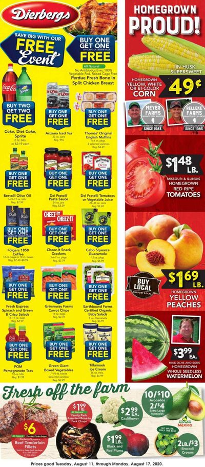 Dierbergs (IL, MO) Weekly Ad August 11 to August 17