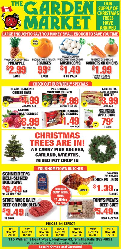 The Garden Market Flyer November 22 to 28
