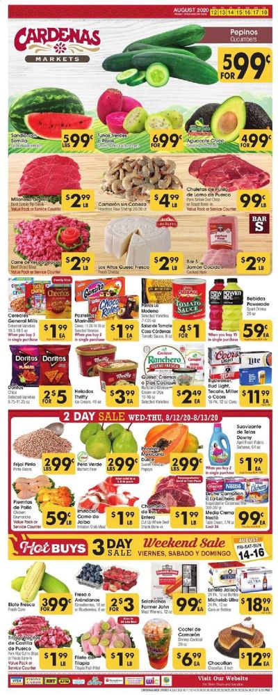 Cardenas Weekly Ad August 12 to August 18