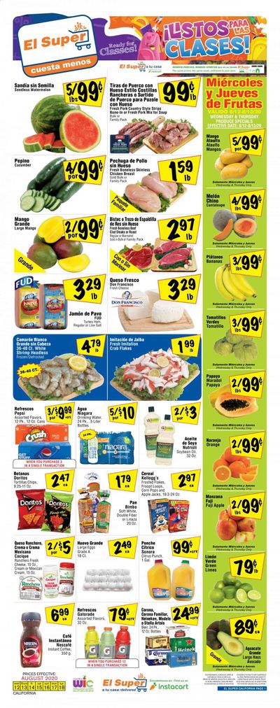 El Super Weekly Ad August 12 to August 18