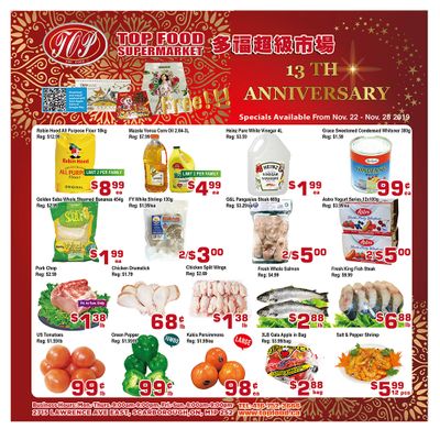 Top Food Supermarket Flyer November 22 to 28