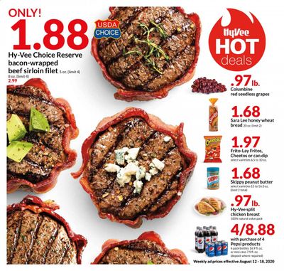 Hy-Vee (IA, IL, KS, MN, MO, NE, SD, WI) Weekly Ad August 12 to August 18
