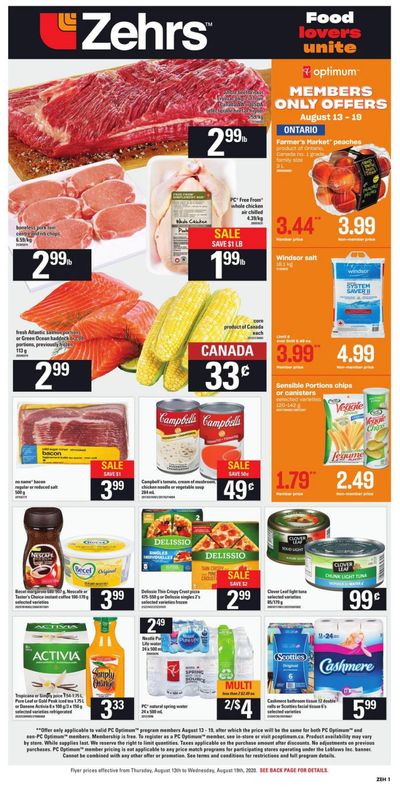 Zehrs Flyer August 13 to 19