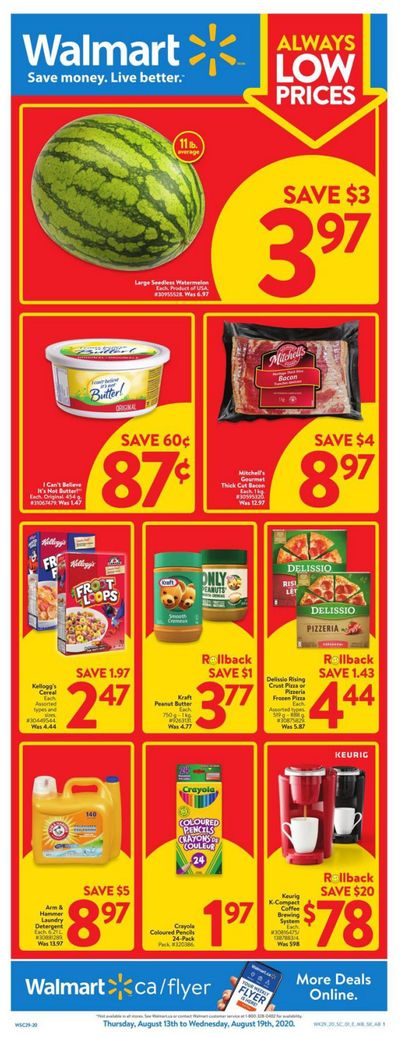 Walmart (West) Flyer August 13 to 19