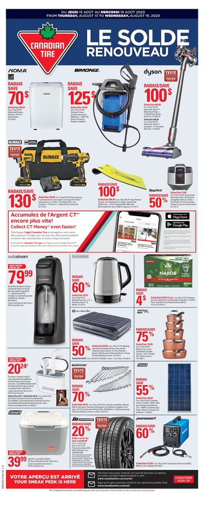 Canadian Tire (QC) Flyer August 13 to 19