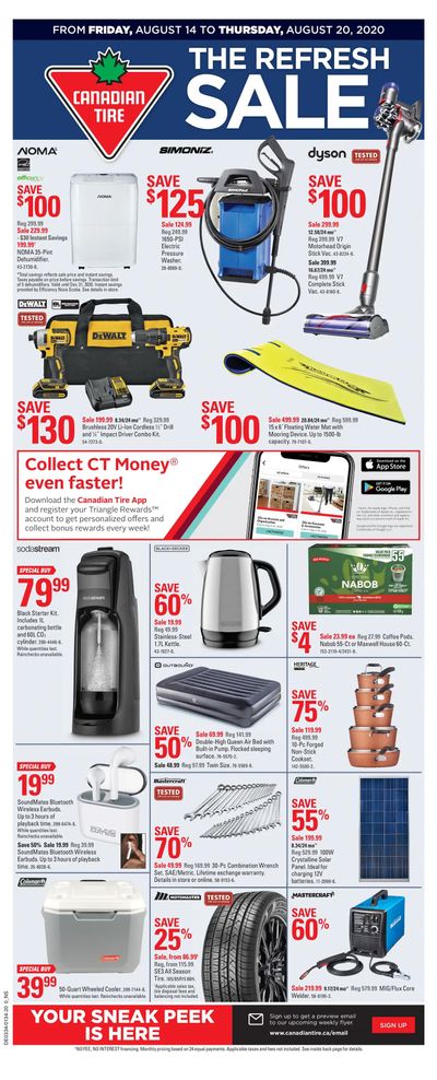 Canadian Tire (Atlantic) Flyer August 14 to 20