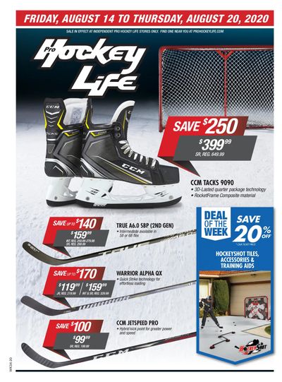 Pro Hockey Life Flyer August 14 to 20