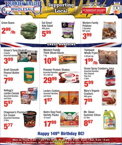 Bulkley Valley Wholesale Flyer August 12 to 18