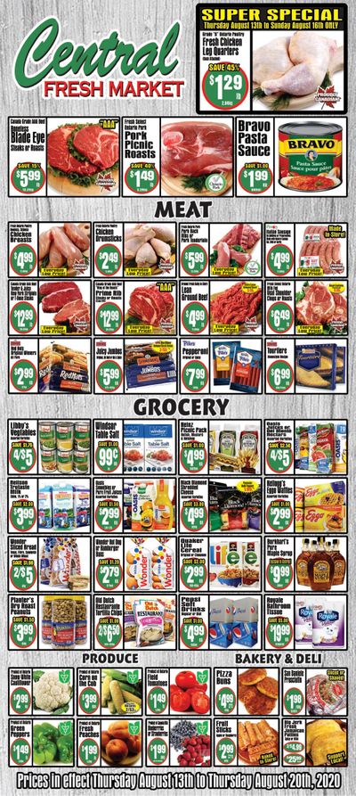 Central Fresh Market Flyer August 13 to 20