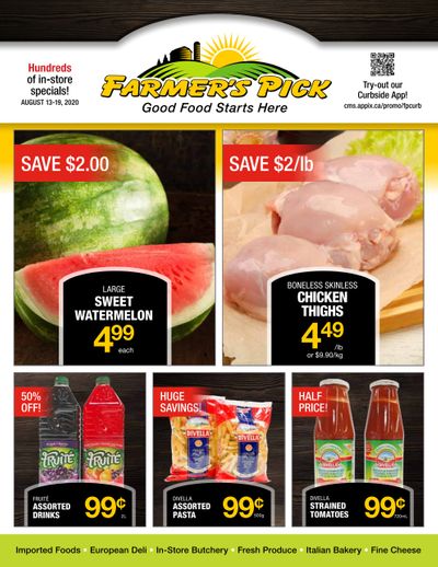 Farmer's Pick Flyer August 13 to 19
