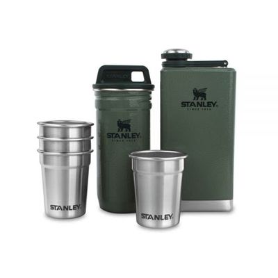 Stanley 8 oz Aventure Flask & Shot Gift Set - Hammertone Green On Sale for $36.97 at SportCheck Canada