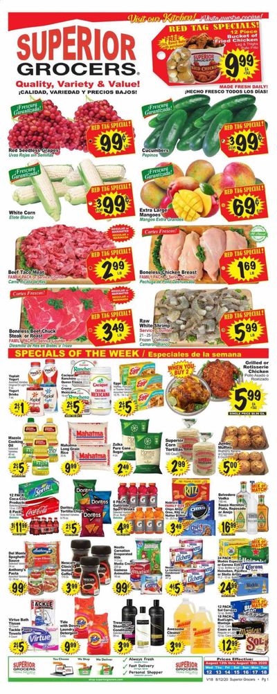 Superior Grocers Weekly Ad August 12 to August 18