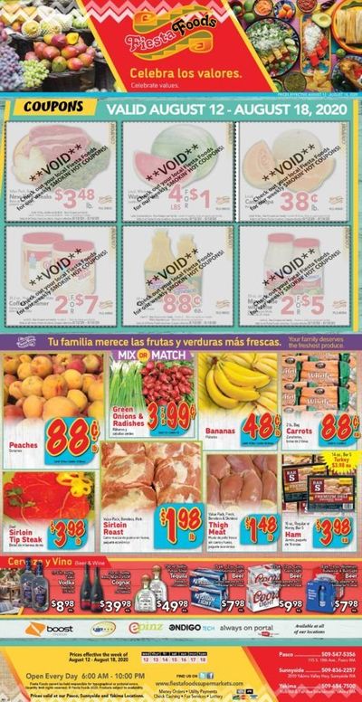 Fiesta Foods SuperMarkets Weekly Ad August 12 to August 18