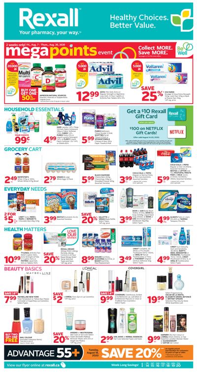Rexall (West) Flyer August 14 to 20