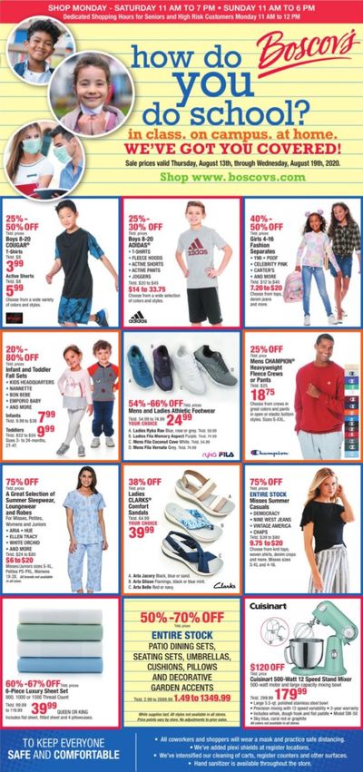 Boscov's Weekly Ad August 13 to August 19