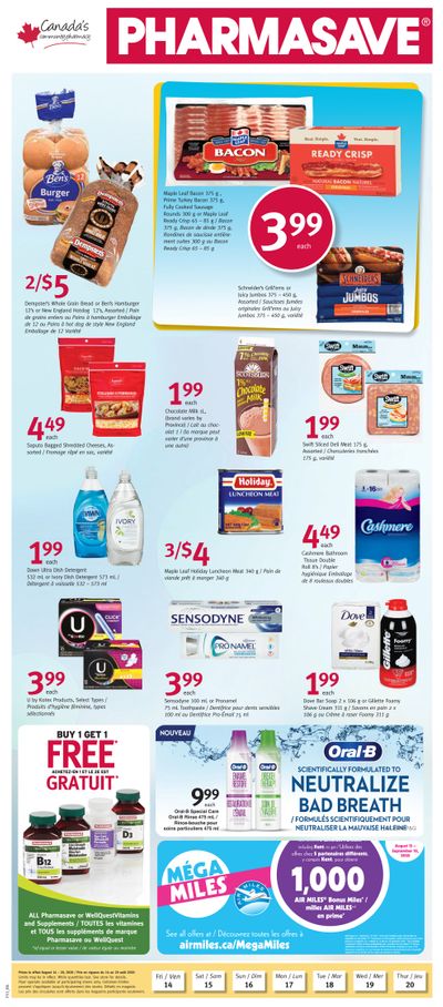 Pharmasave (NB) Flyer August 14 to 20