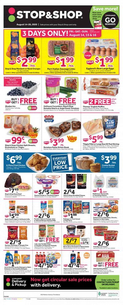 Stop & Shop (RI) Weekly Ad August 14 to August 20