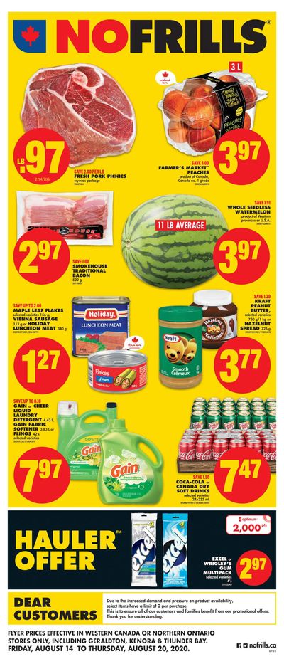 No Frills (West) Flyer August 14 to 20