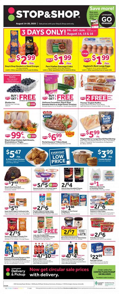 Stop & Shop (CT, NJ) Weekly Ad August 14 to August 20