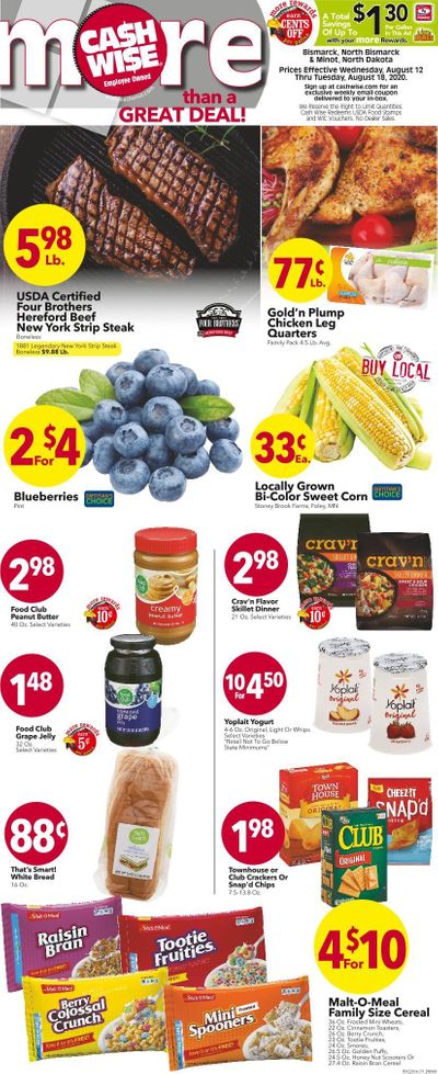 Cash Wise (MN, ND) Weekly Ad August 12 to August 18